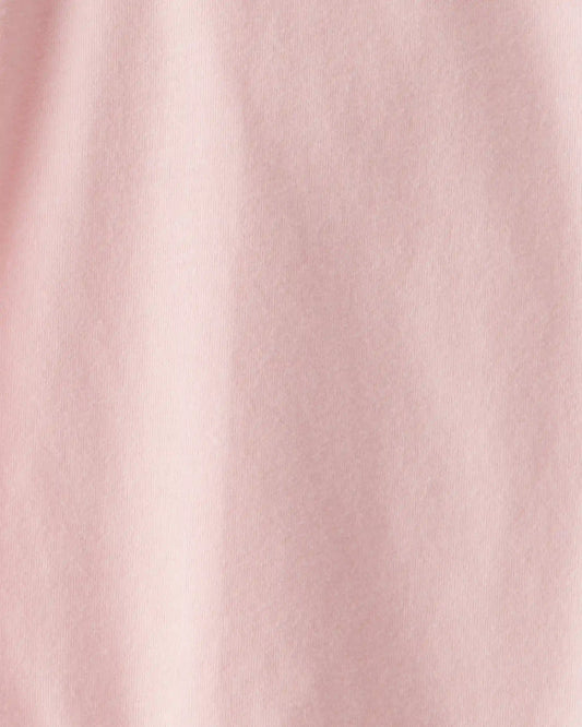 Baby Scalloped Collar Long-Sleeve Bodysuit - Pink