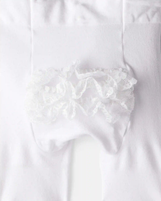 Baby Girl 2-Pack Tights - White