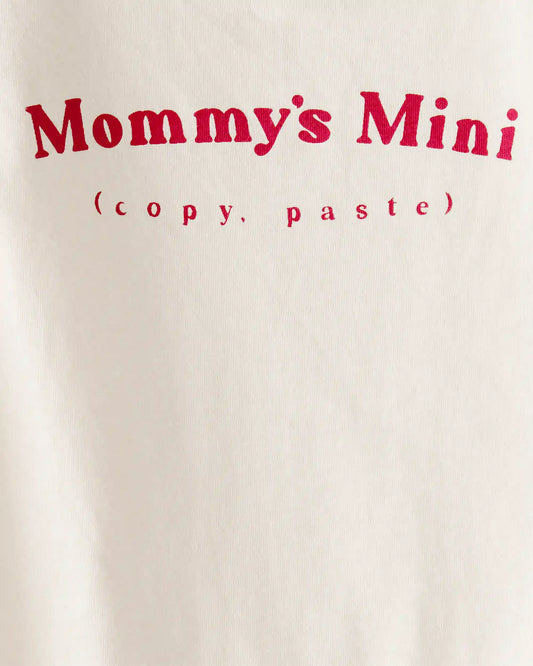 Baby 'Mommy's Mini' Short-Sleeve Graphic Bodysuit - Cream