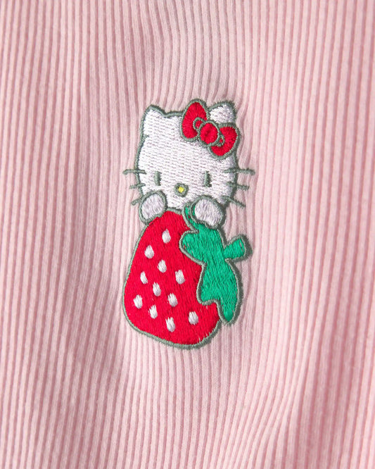 Baby Girl 2-Piece Hello Kitty® Top & Skort Set - Pink/Green