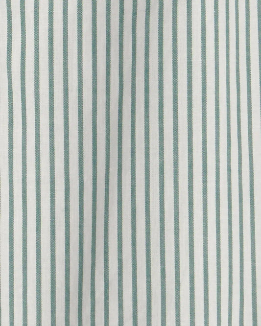 Baby Boy Stripe Short-Sleeve Romper - Green/White