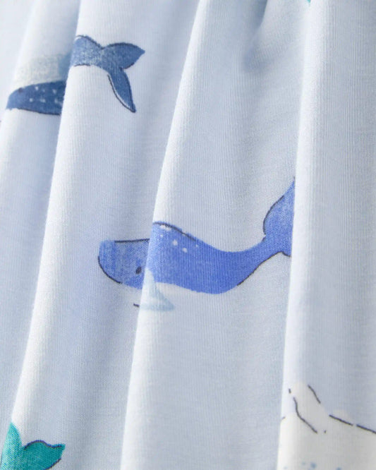 Baby 2-Pack Whale PurelySoft Sleeveless Romper Set - Blue