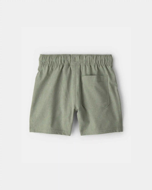 Baby Boy Woven Pocket Shorts - Green