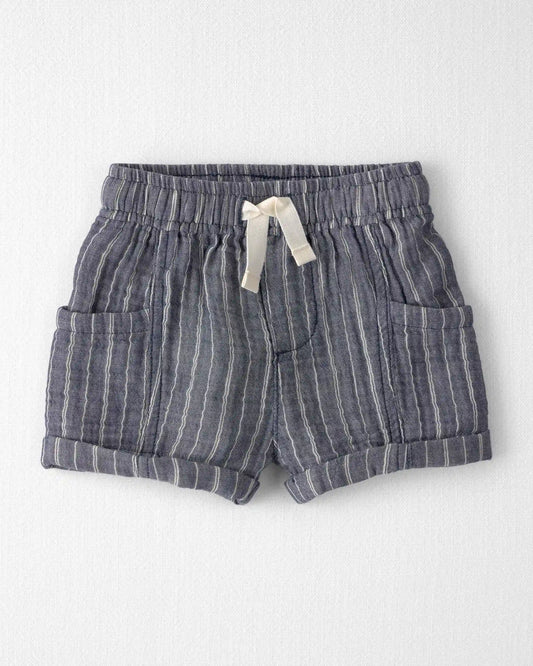 Baby Boy 2-Piece Organic Cotton Gauze Top & Short Set