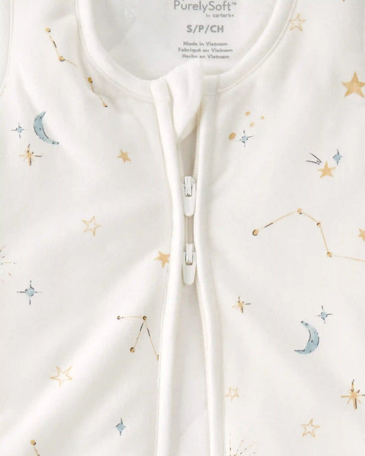 Baby Constellation 2-Way Zip PurelySoft Wearable Blanket - Cream