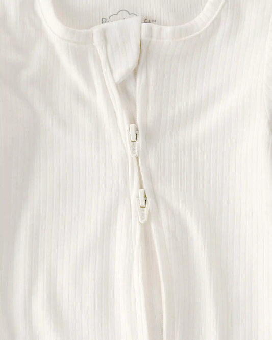Baby 2-Way Zip PurelySoft Sleep & Play Pajama - Cream