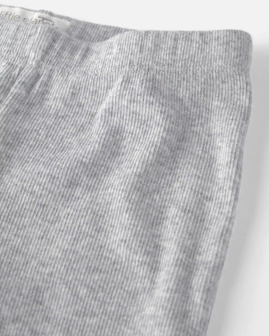 Baby Organic Cotton Rib Footed Pants