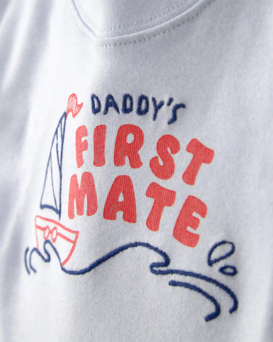 Baby Boy 2-Piece 'Daddy's First Mate' Boat Bodysuit & Pant Set - Blue