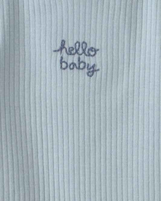 Baby 5-Pack Whale Multipack Bodysuits - Blue/Ivory