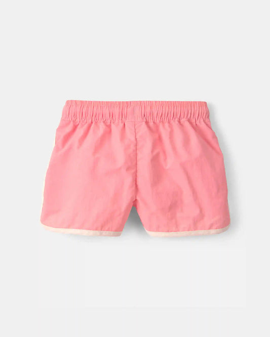 Baby Girl Colorblock Active Shorts - Pink