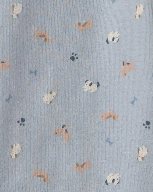 Baby Boy 3-Piece Dog Bodysuit & Pant Set - Blue/Grey