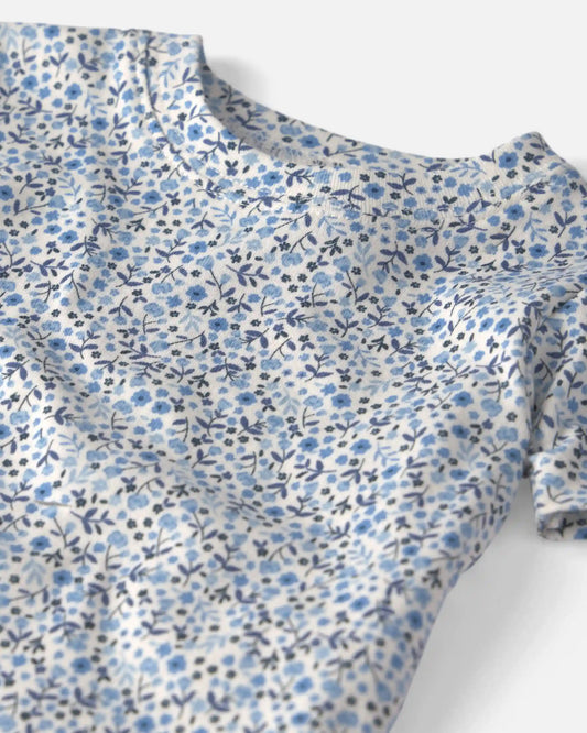 Baby Girl 2-Piece Organic Cotton Pajamas in Meadow Bloom