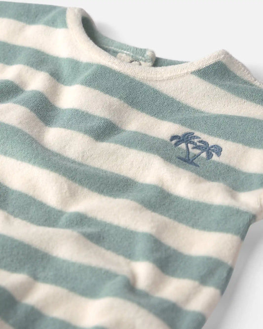 Baby Terry Bubble Made with Organic Cotton in Stripes