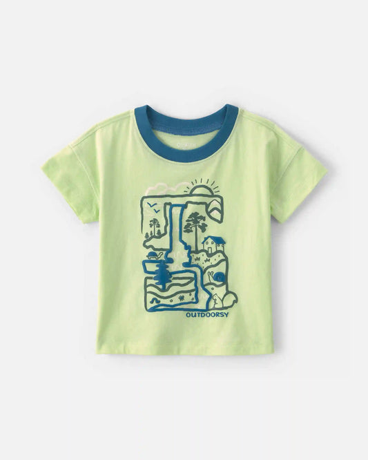 Baby Boy 'Outdoorsy' Graphic Tee - Green
