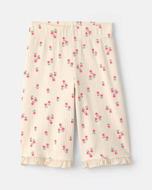 Baby Girl 2-Piece Short-Sleeve Top & Pant Set - Cream