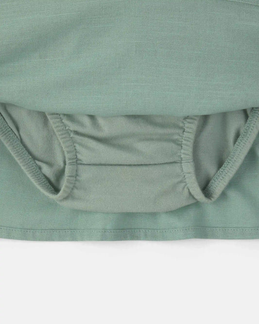 Baby Girl Pocket Skort - Green