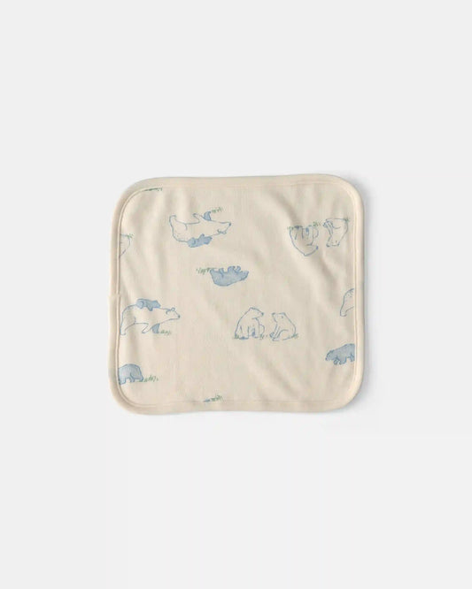 Baby 6-Pack Bear Terry Washcloths - Blue