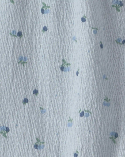 Baby Girl Blueberry Jumpsuit - Blue