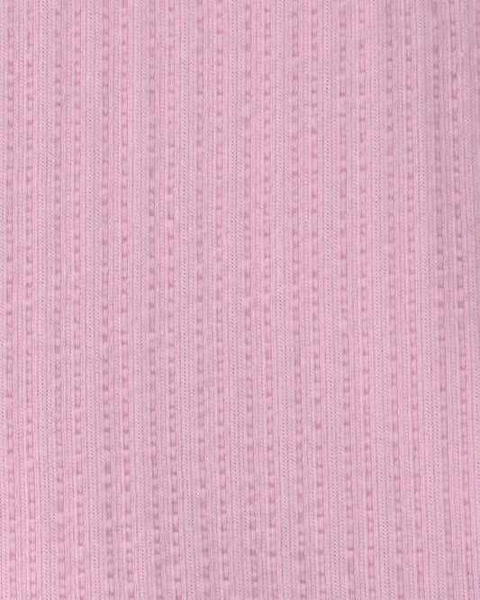 Baby Girl 3-Piece Textured Top & Short Set - Pink