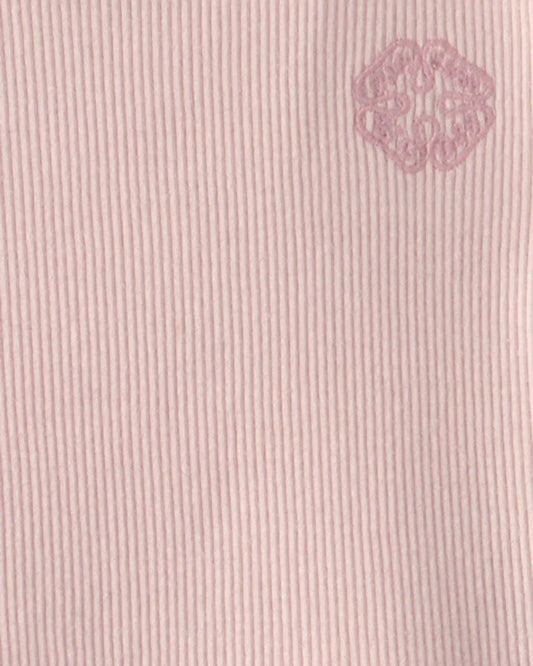 Baby Girl OshKosh Logo Ribbed Tee - Pink