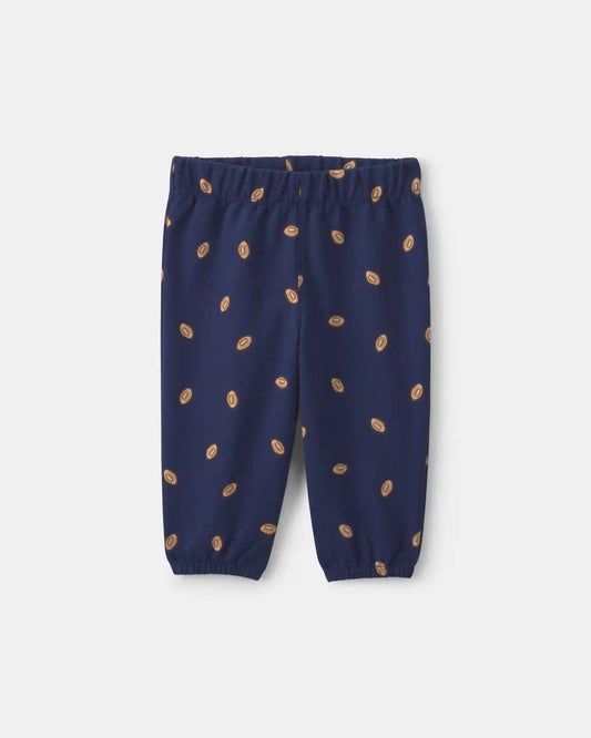 Baby Boy 2-Piece Football French Terry Pullover & Pant Set - Navy Blue
