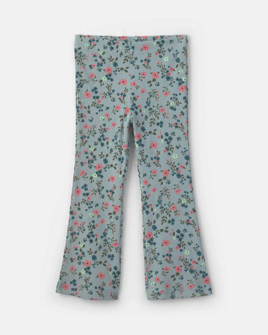 Baby Girl 2-Piece Floral Fleece Sweatshirt & Pant Set - Blue
