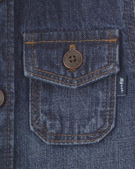 Baby Boy Denim Button-Down Shirt - Indigo