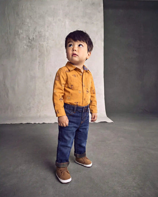 Baby Boy Denim Jeans - Dark Wash