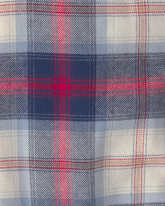 Baby Boy Plaid Long-Sleeve Bodysuit