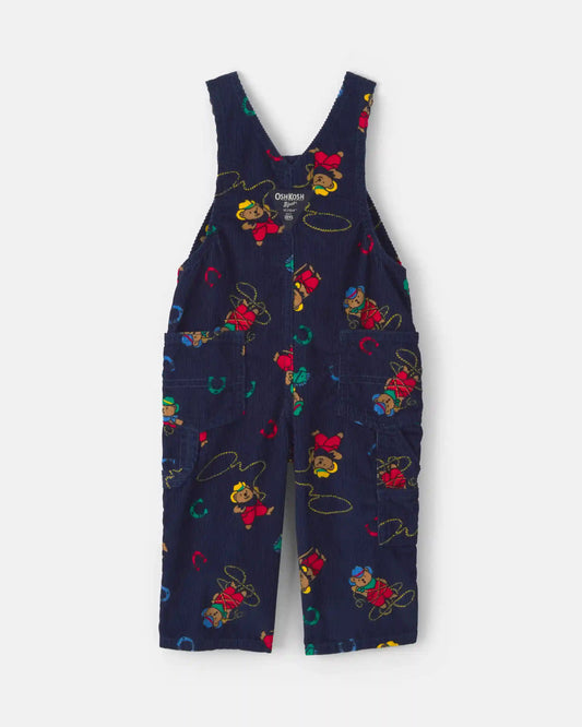 Baby Bear Corduroy Overalls - Navy Blue