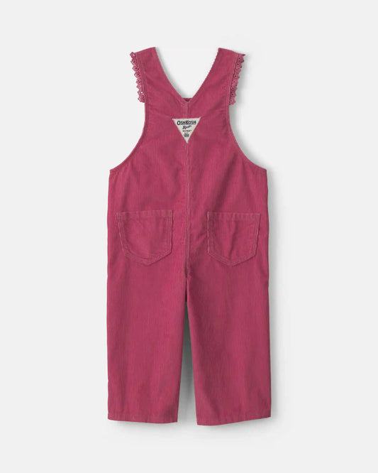 Baby Girl Corduroy Overalls - Purple