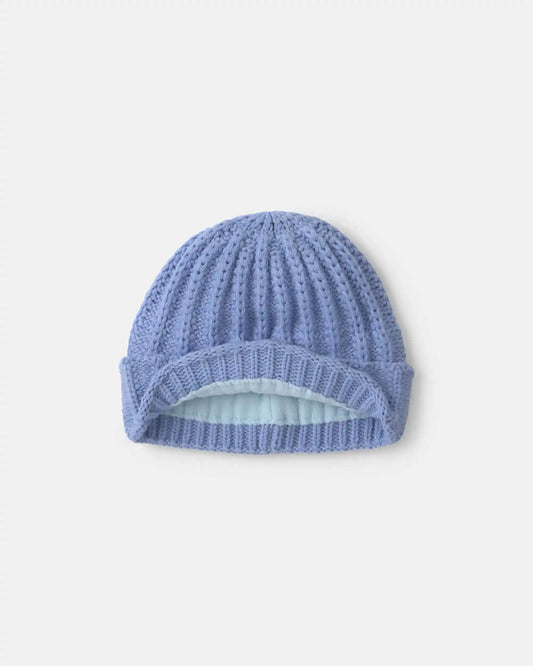 Baby Girl Ribbed Beanie - Purple