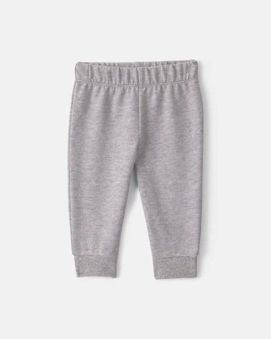 Baby Boy 3-Piece Quilted French Terry Layering Set - Grey