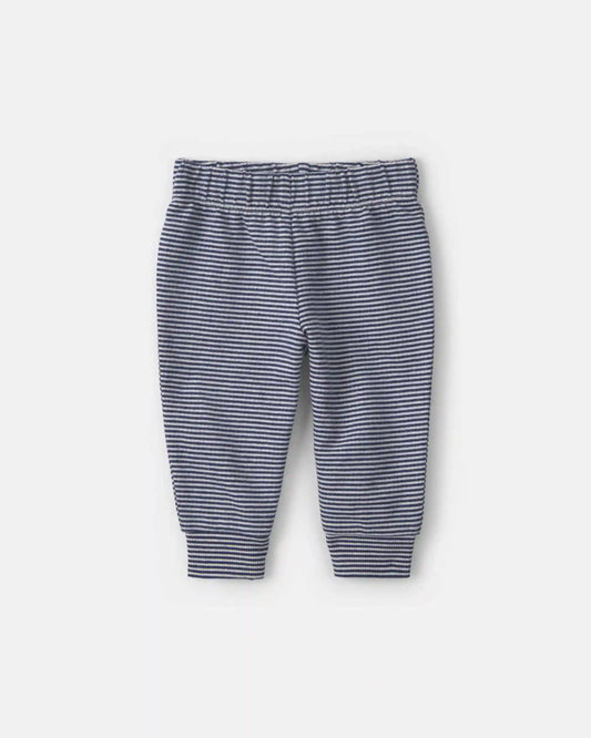Baby Boy 3-Piece Bear Teddy Fleece Layering Set - Navy Blue/Cream
