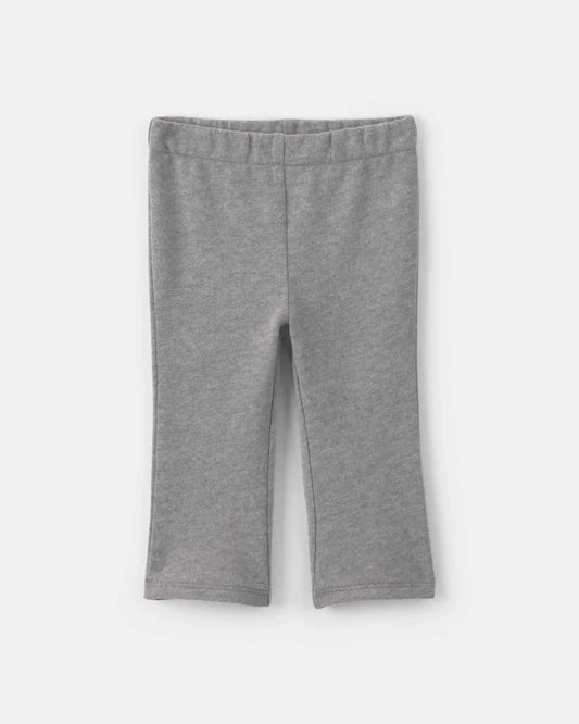 Baby Girl 3-Piece Bow French Terry Layering Set - Grey/Cream