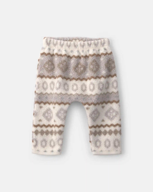 Baby Boy 3-Piece Fair Isle Fleece Layering Set - Cream/Grey