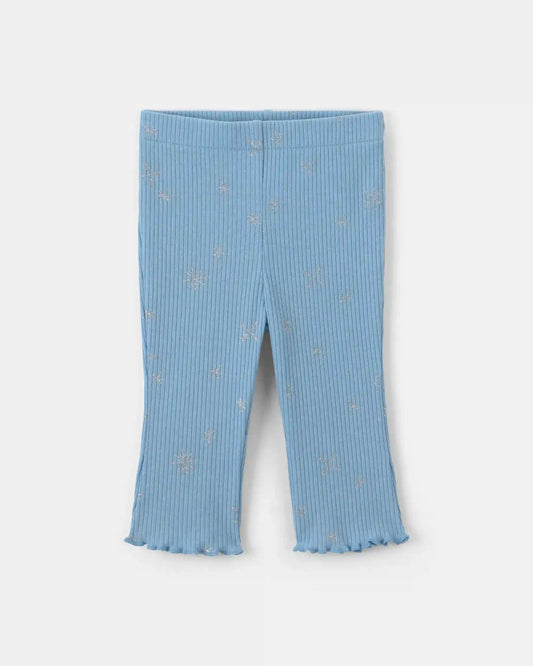 Baby Girl 2-Piece Snowflake Fair Isle Long-Sleeve Bodysuit & Pant Set - Blue