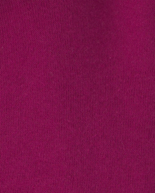 Baby Girl Bear Fleece Zip-Up Hoodie - Maroon