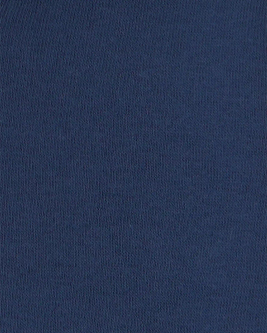 Baby Boy Bear Fleece Zip-Up Hoodie - Navy Blue