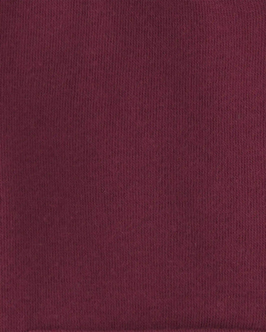 Baby Boy Fleece Zip-Up Hoodie - Burgundy