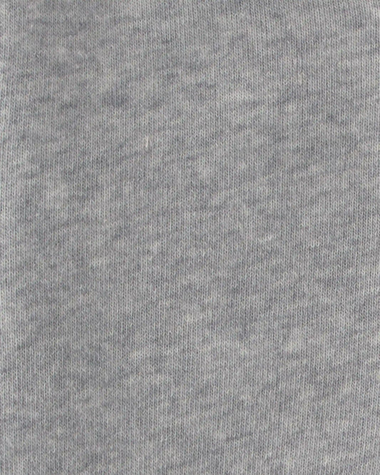 Baby Boy Bear Fleece Zip-Up Hoodie - Grey