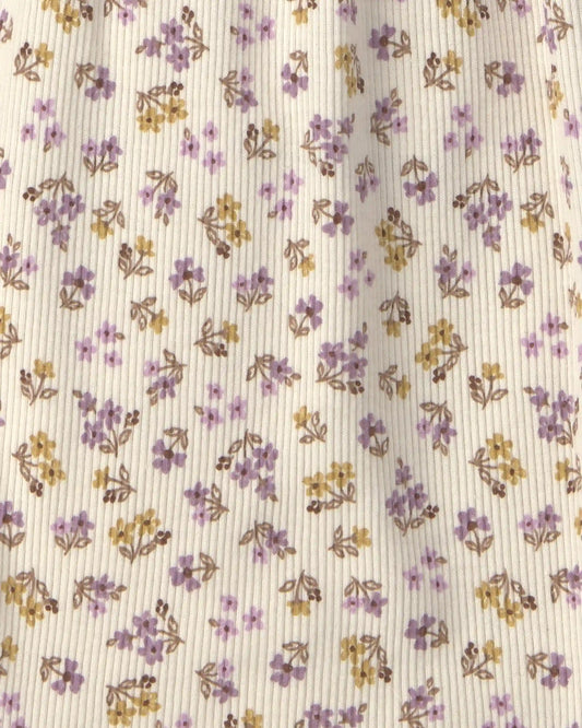Baby Girl 3-Pack Floral Long-Sleeve Multipack Bodysuits - Purple