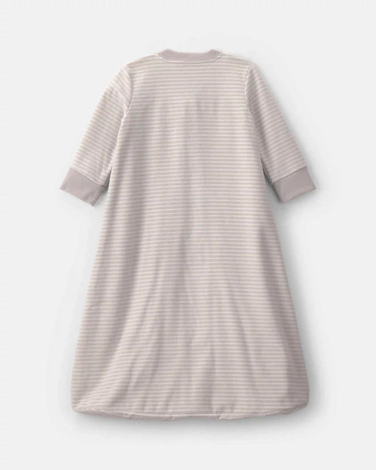 Baby Sheep Striped Fleece Sleep Bag - Grey