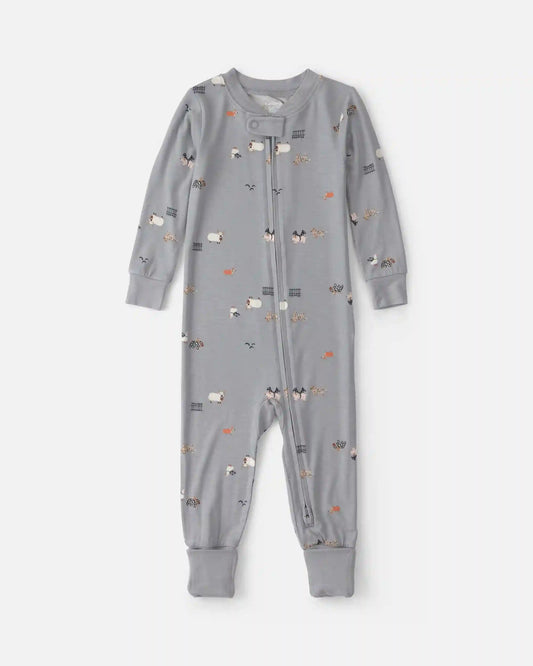 Baby 1-Piece Halloween PurelySoft™ Snug Fit Pajama - Grey