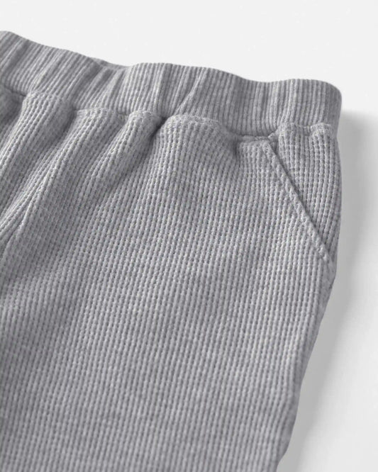 Baby Boy 2-Piece Organic Cotton Waffle Knit Top & Pant Set