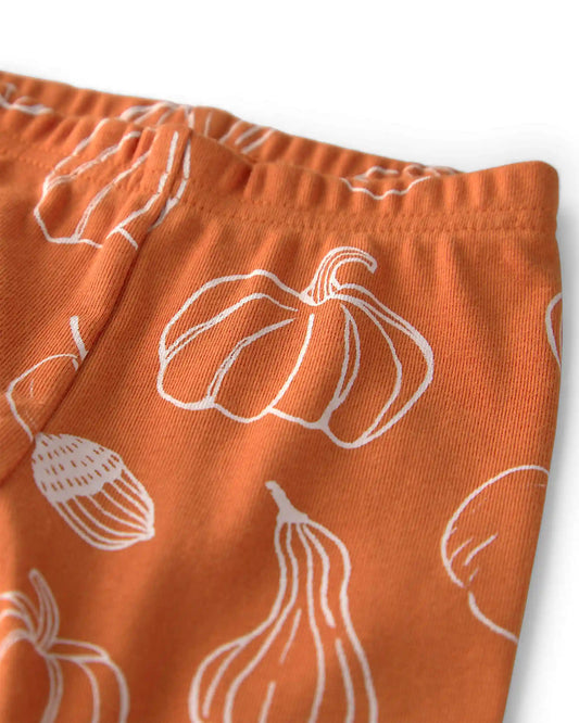 Baby 2-Piece Organic Cotton Pajamas in Autumn Gourds