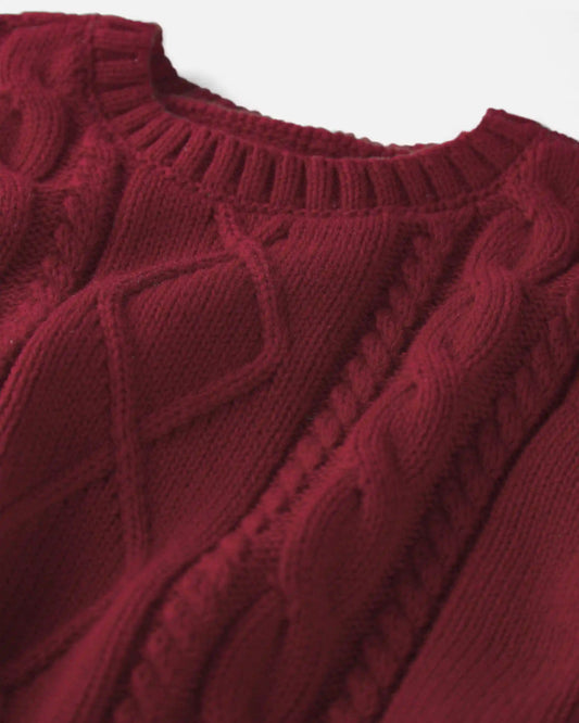 Baby Organic Cotton Cable Knit Sweater