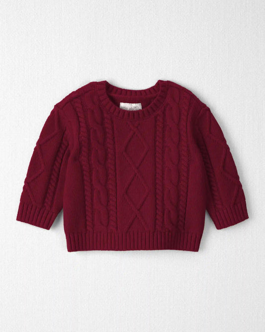 Baby Organic Cotton Cable Knit Sweater
