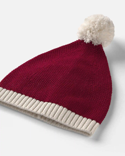 Baby Organic Cotton Sweater Knit Santa Hat