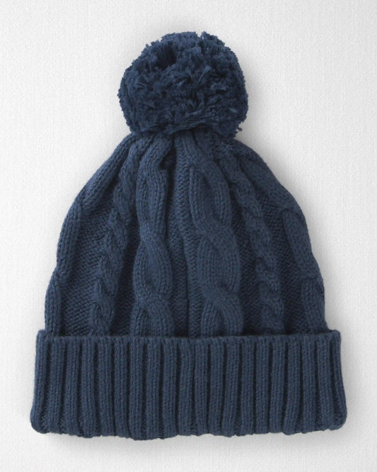 Baby Organic Cotton Cable Knit Winter Hat